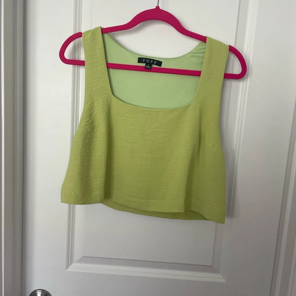FORE - Neon‎ Cropped Matching Short Set